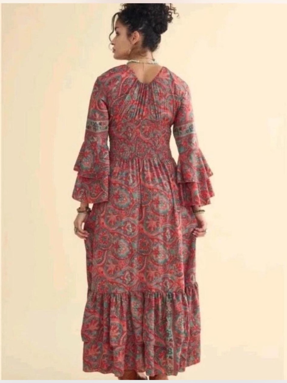 Earthbound Trading Co. Paisley Maxi Dress - Picture 3 of 10